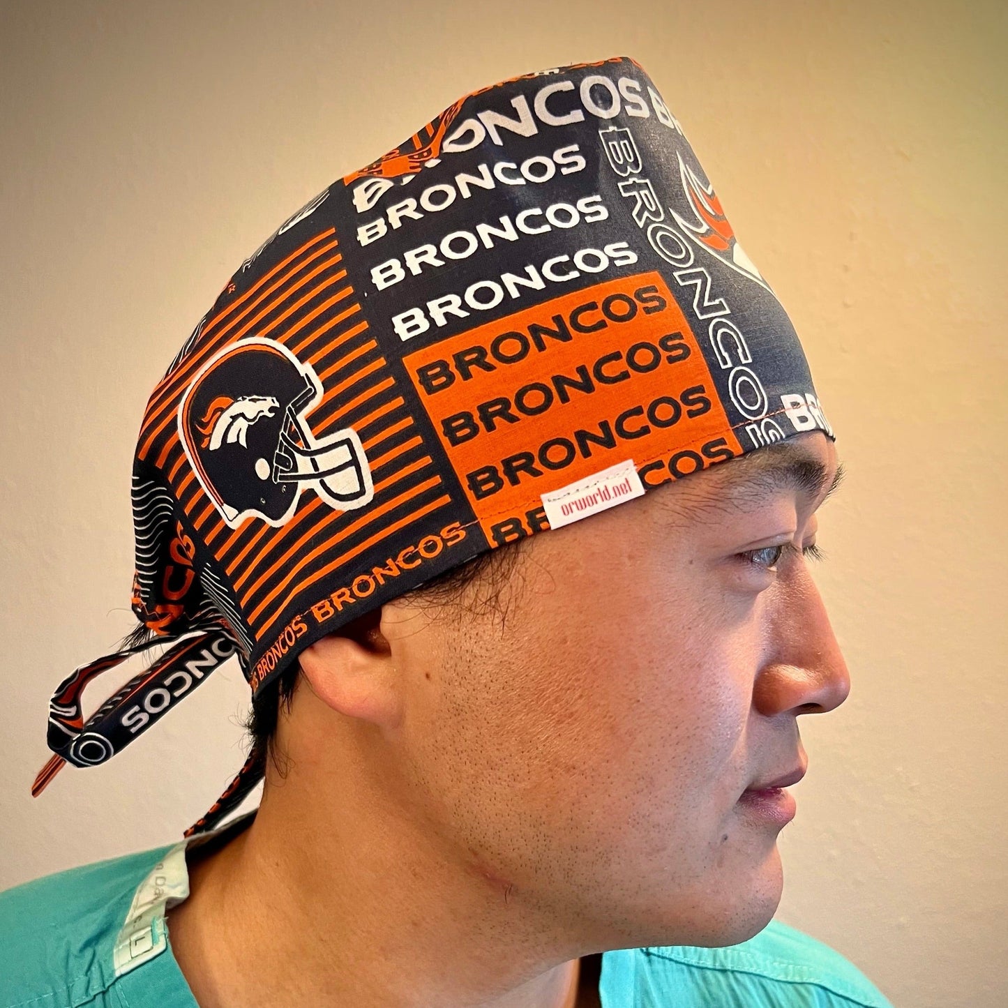 Scrub Cap-Denver Broncos-Stripes