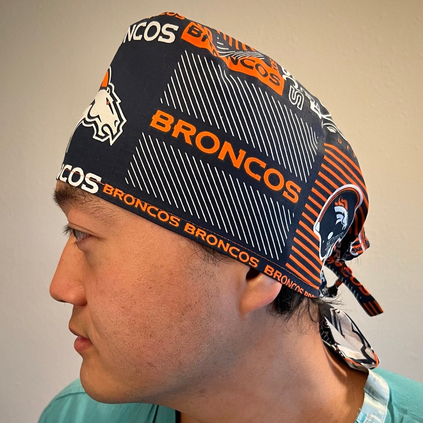 Scrub Cap-Denver Broncos-Stripes