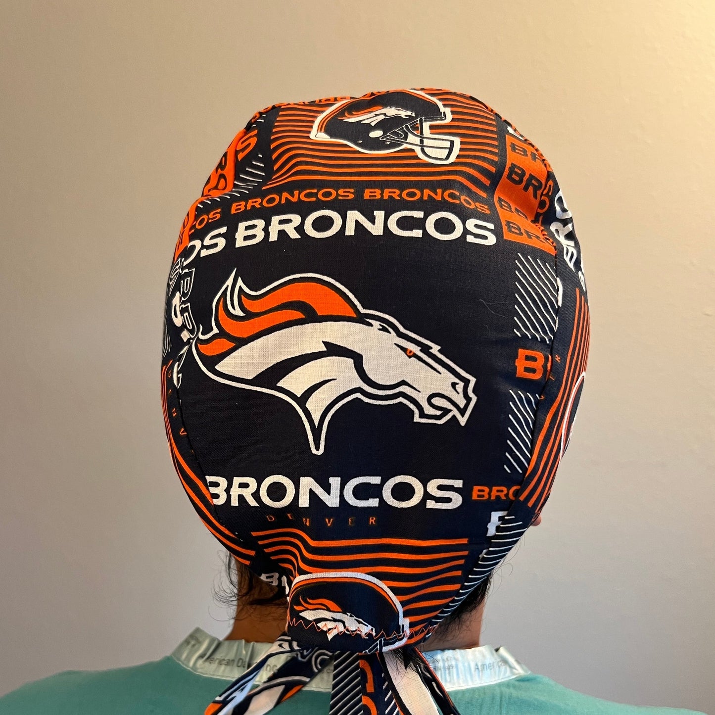 Scrub Cap-Denver Broncos-Stripes