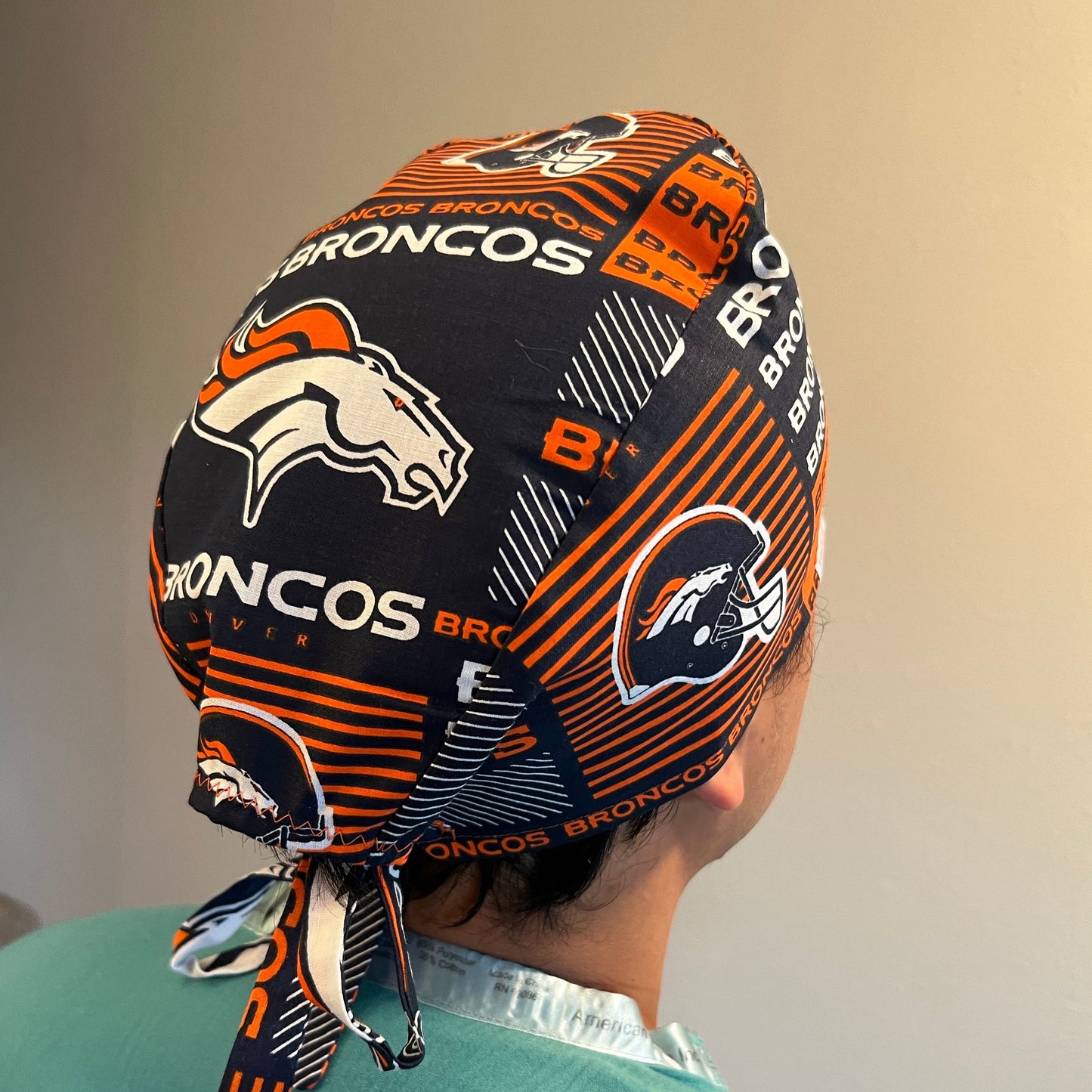 Scrub Cap-Denver Broncos-Stripes