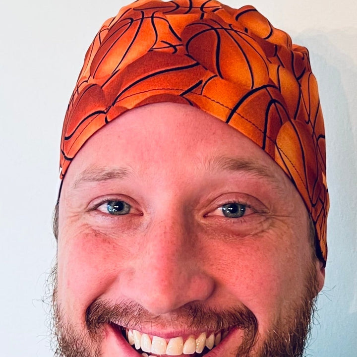 Scrub Cap - Basketball