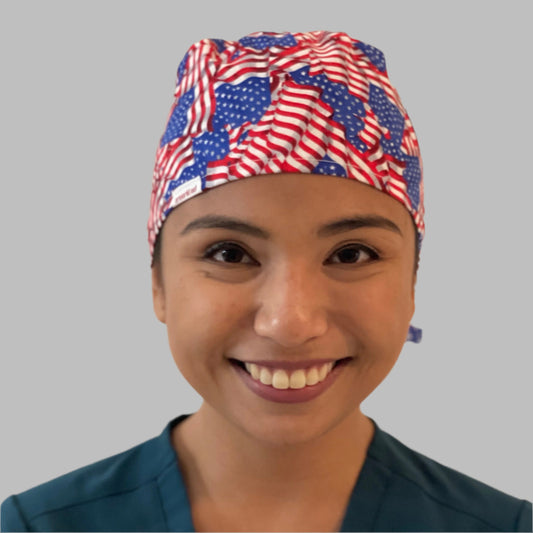 Scrub Cap-American Flag