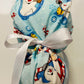 Ponytail Style hat-Frosty the Snowman with white ribbon ties Success Active