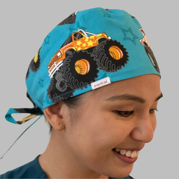 Scrub Cap-Monster Truck