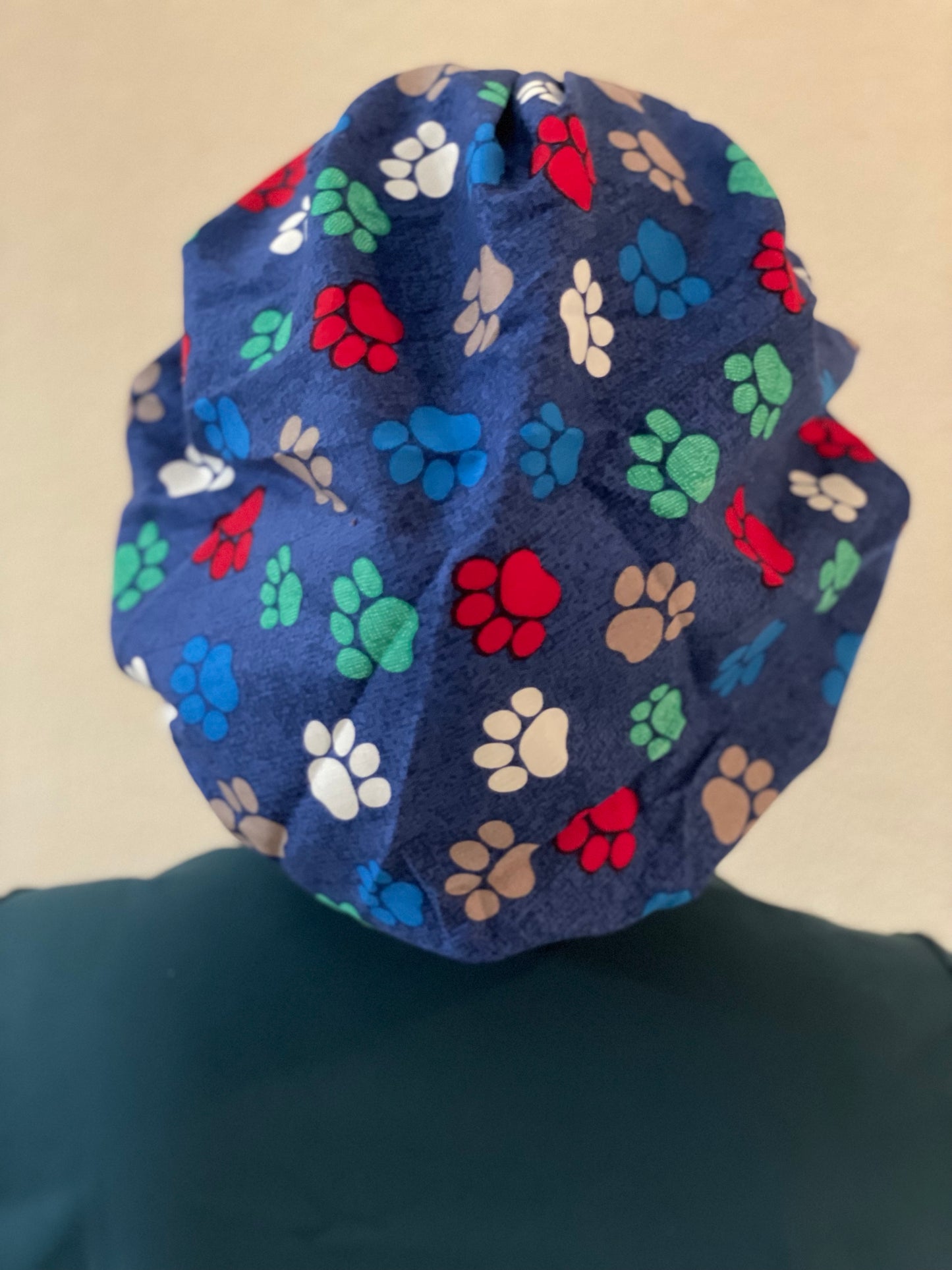 Bouffant-Dog Paws-Blue