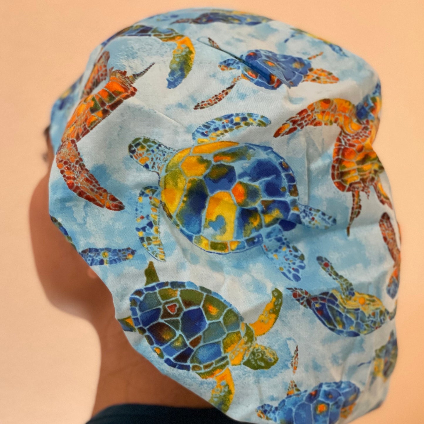 Bouffant-Tropical-Colorful Turtles
