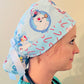 Ponytail Style hat-Frosty the Snowman with white ribbon ties Success Active