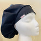 Bouffant Style Hat-Solid Black
