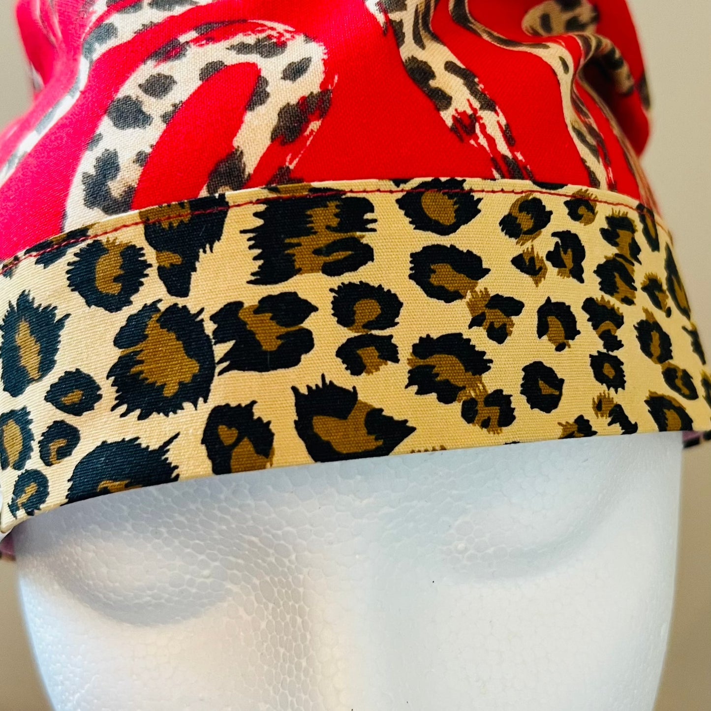 Ponytail Style - Valentines Day Leopard Hearts