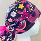 Ponytail Style - Pink flowers with pink ribbon