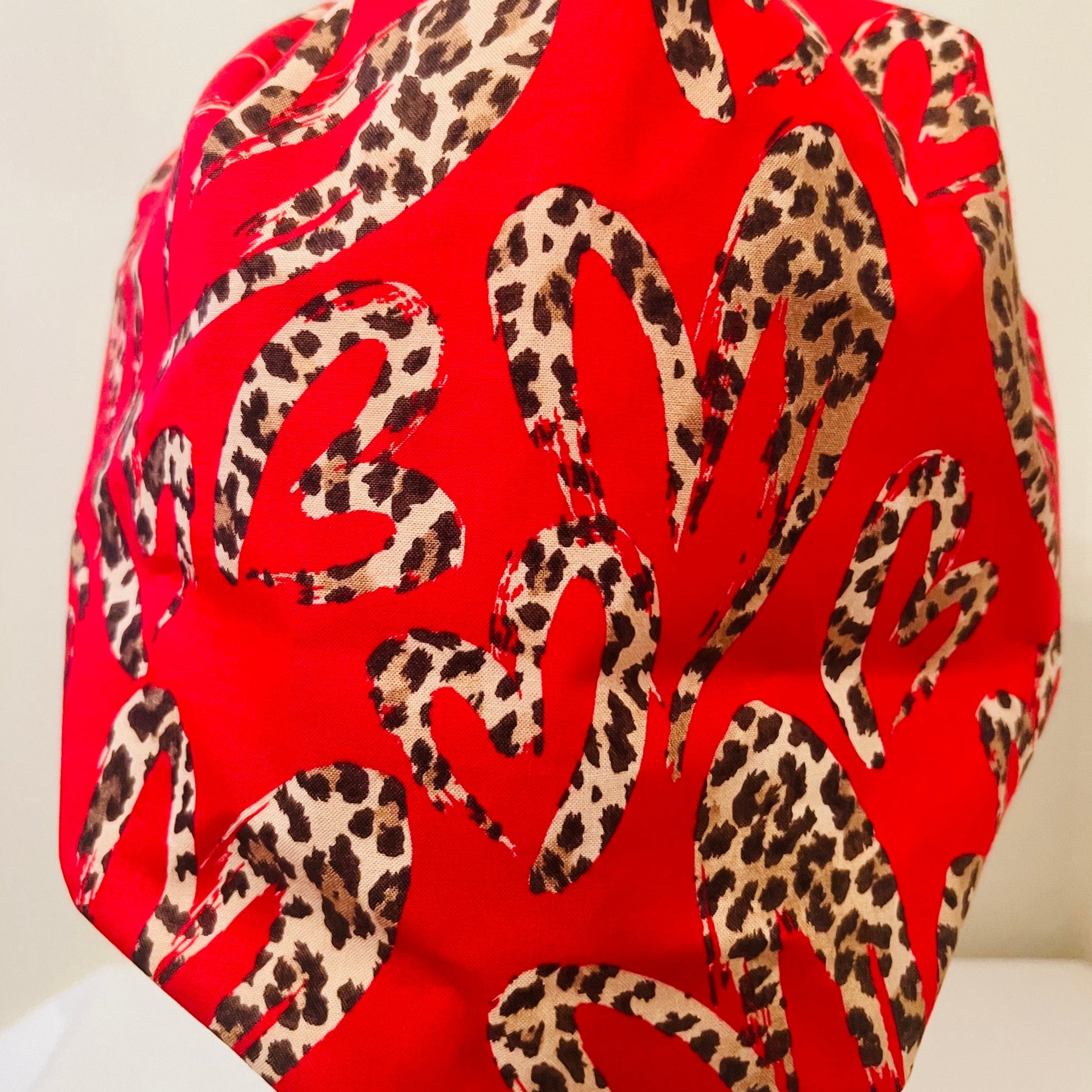 Bouffant-Valentines Cheetah hearts