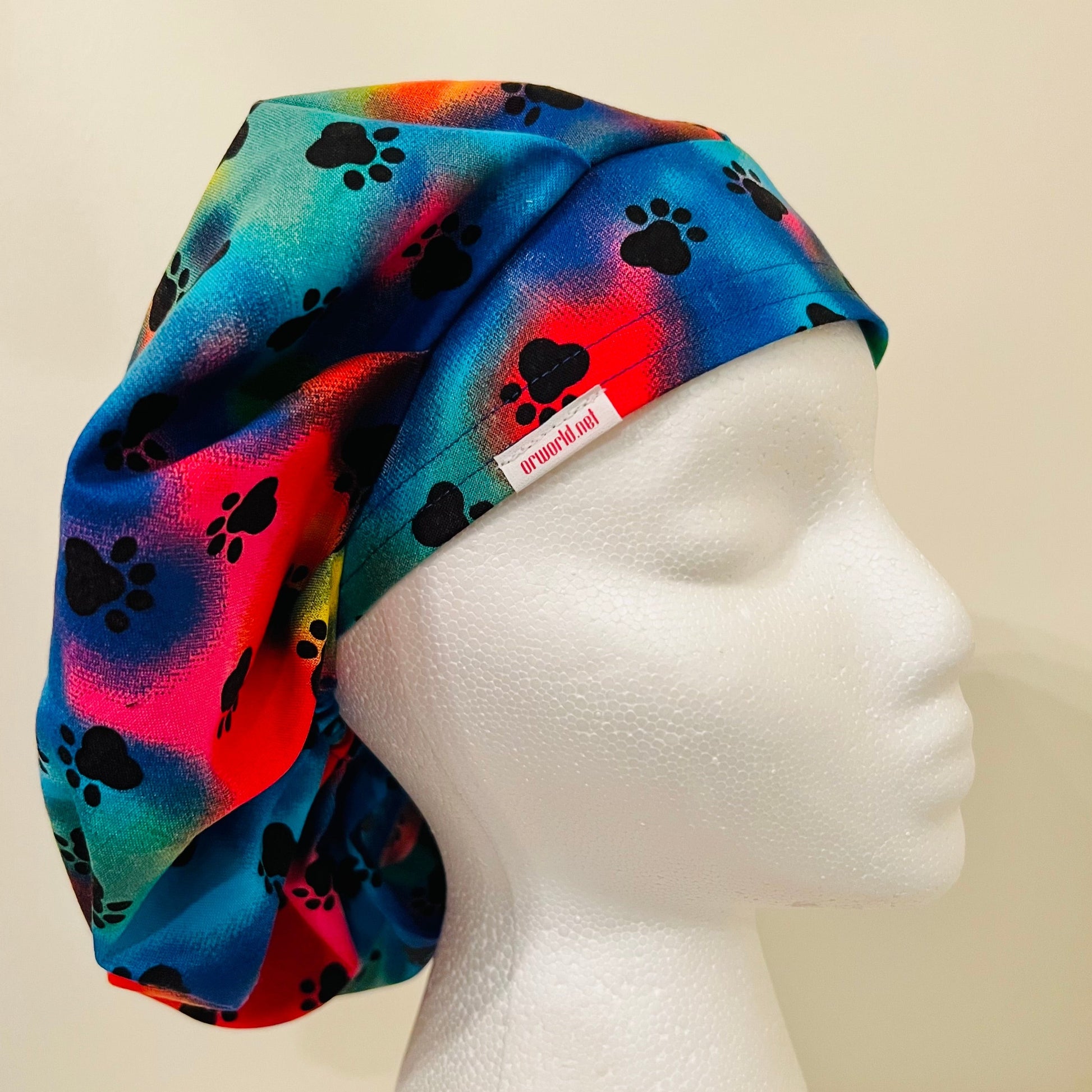 Bouffant - Tie Dye Puppy Paws
