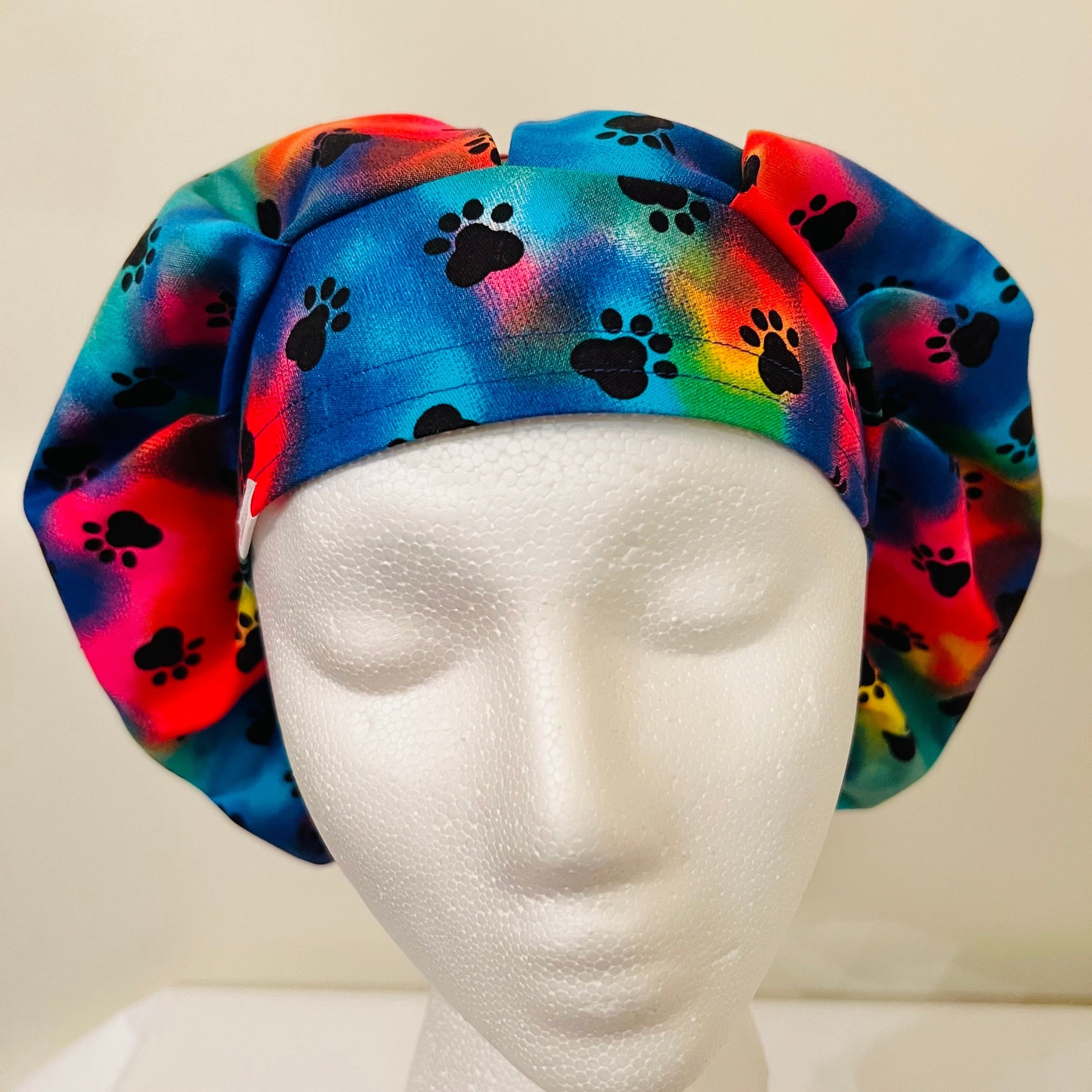Bouffant - Tie Dye Puppy Paws