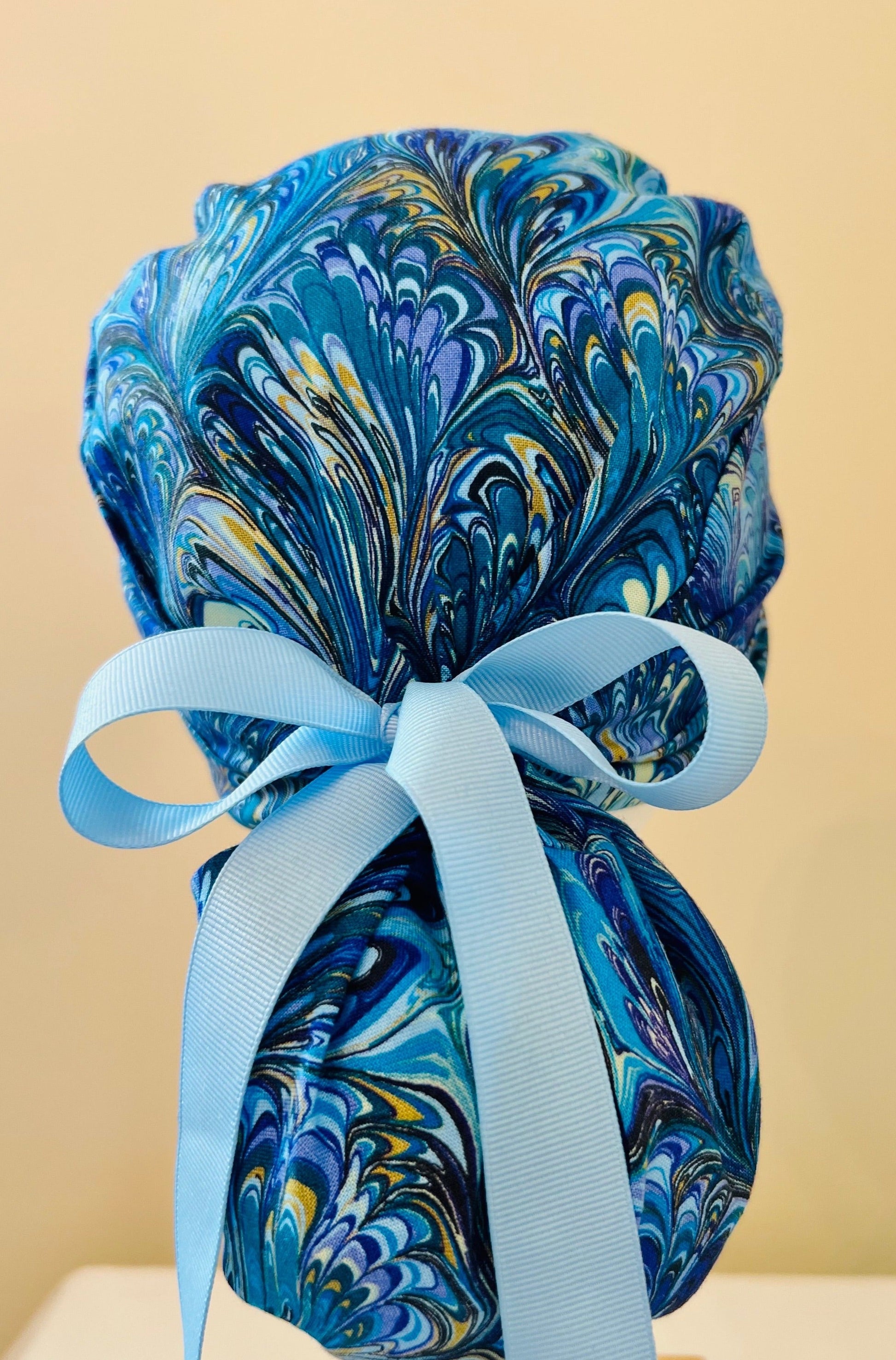 Ponytail Style - Blue Ripples