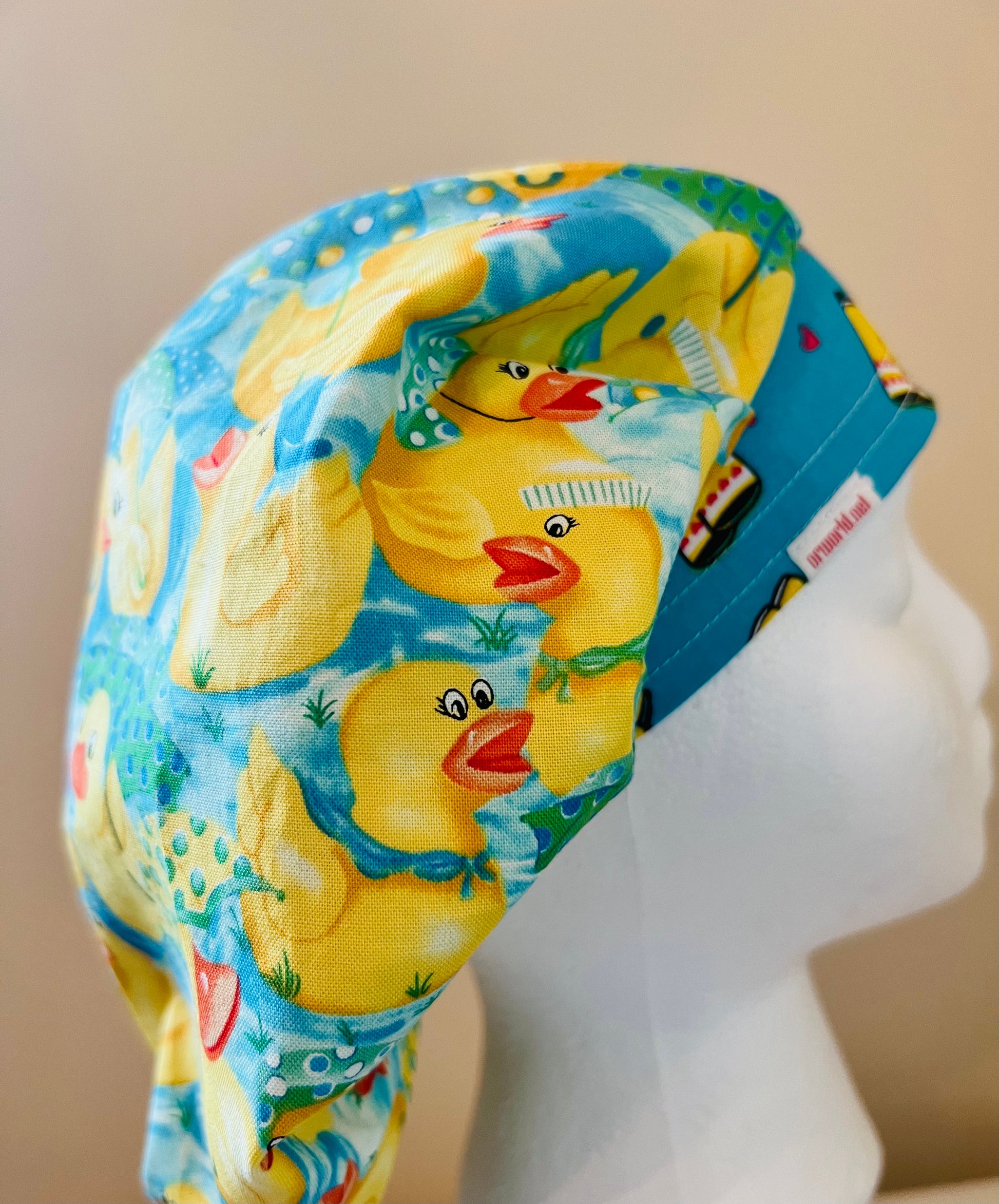 Bouffant - Rubber duckies and rain boots