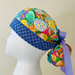 Ponytail style-Easter Colorful Eggs with lavender ribbon