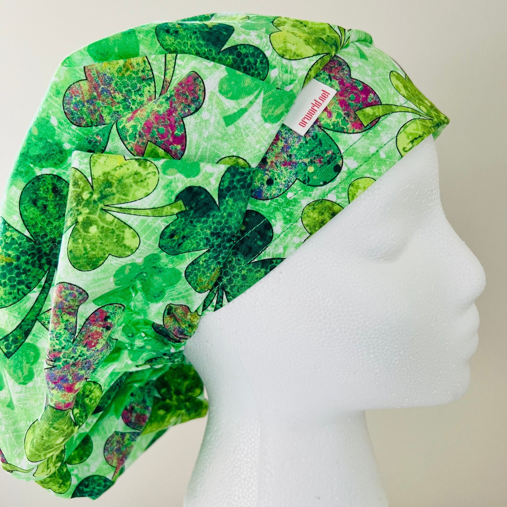 Bouffant-St.Patricks Day-Four Leaf Clover