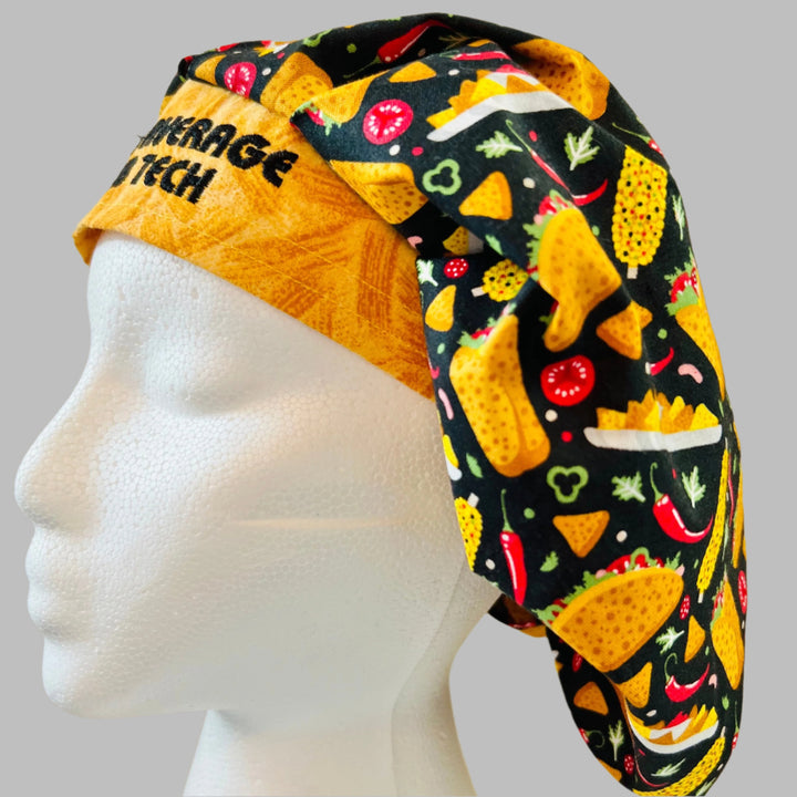 Nacho Average Scrub Tech Bouffant Scrub Cap | Cinco de Mayo Taco Hat | Funny Fiesta Surgical Cap | Mexican Food Scrub Hat