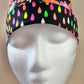 Ponytail Style Hat - Neon Flowers