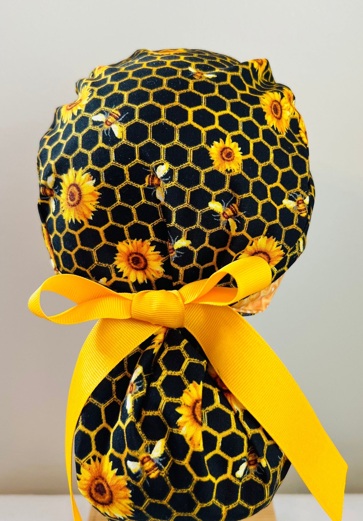 Ponytail Style Hat - Honey Bees
