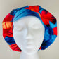 Bouffant-Hawiian-orange-red-blue-hibiscus