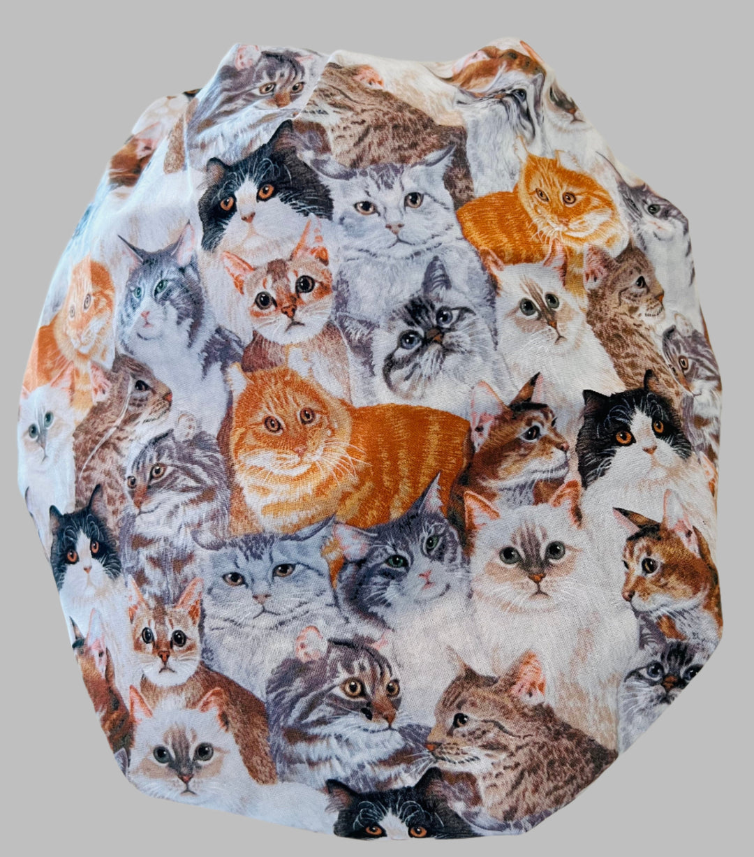  Cat lover nurse scrub cap bouffant style adjustable surgical hat