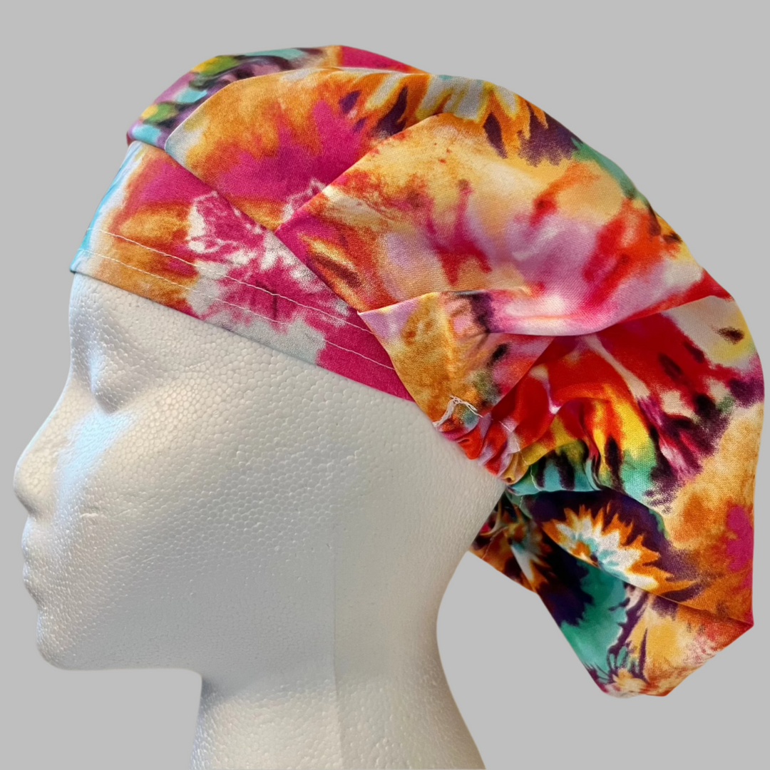 Bouffant-Tie Dye-Hippy Delight