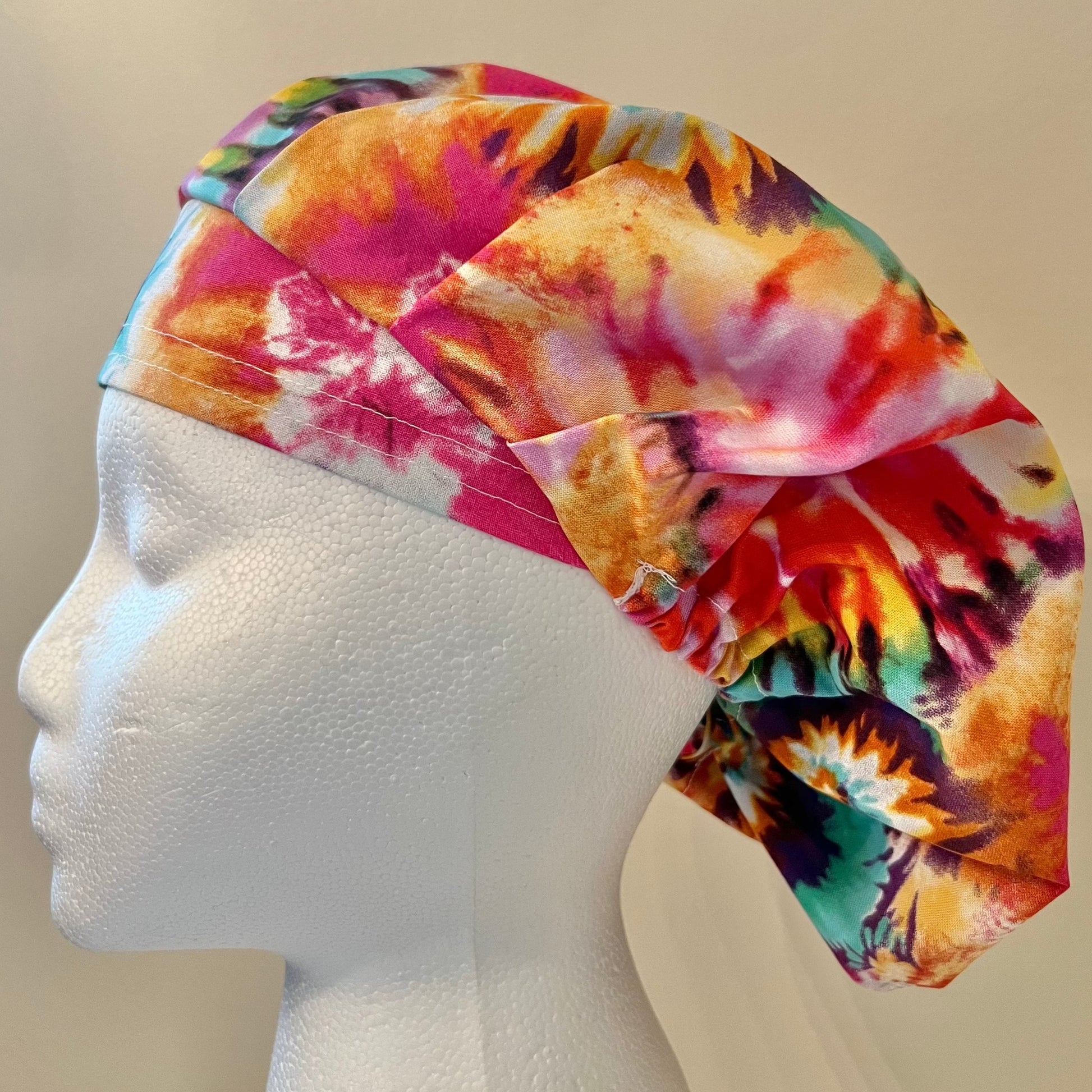 Bouffant-Tie Dye-Hippy Delight