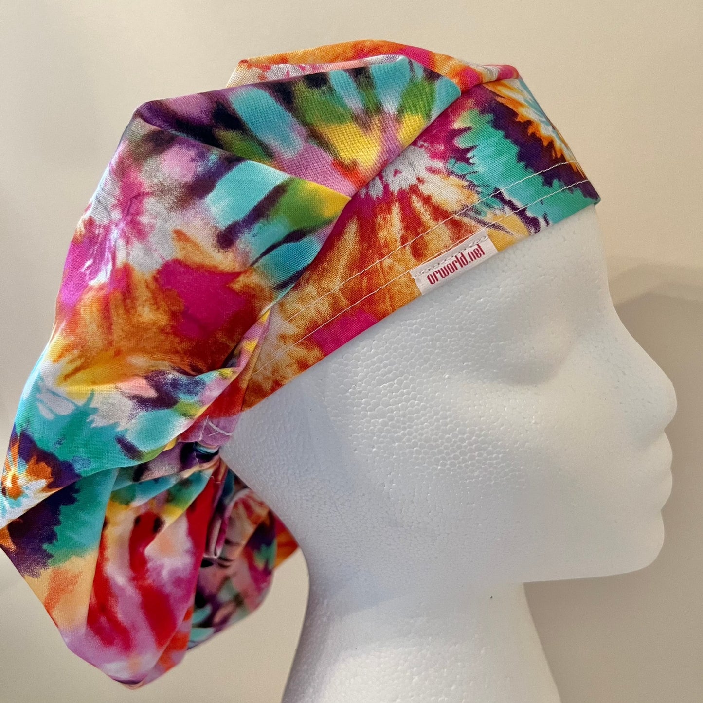 Bouffant-Tie Dye-Hippy Delight
