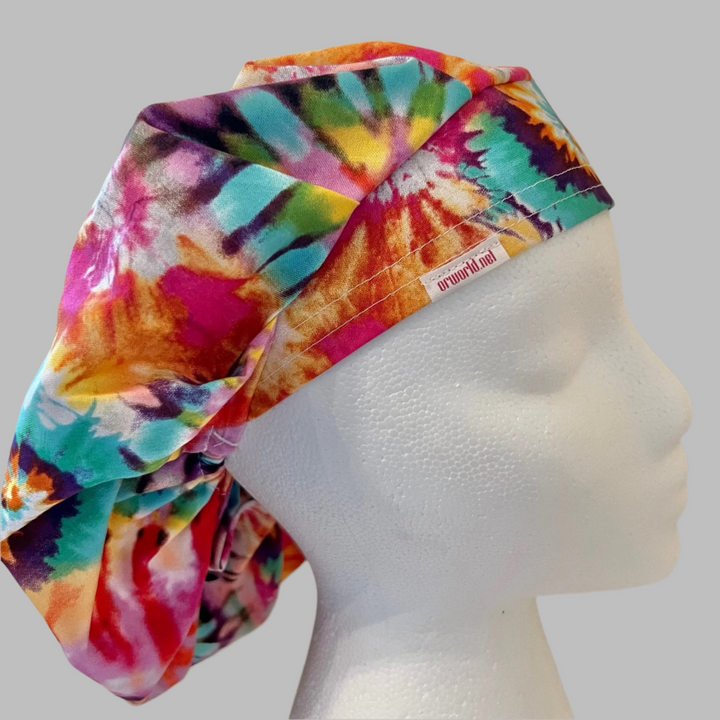 Bouffant-Tie Dye-Hippy Delight