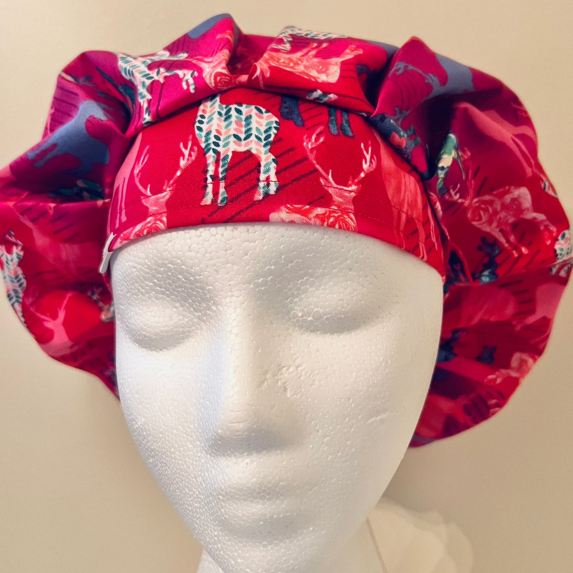 Bouffant - Pink Antlers