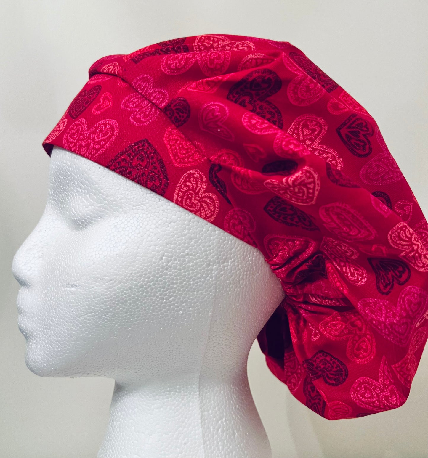 Bouffant-Valentines Day-Red Hearts