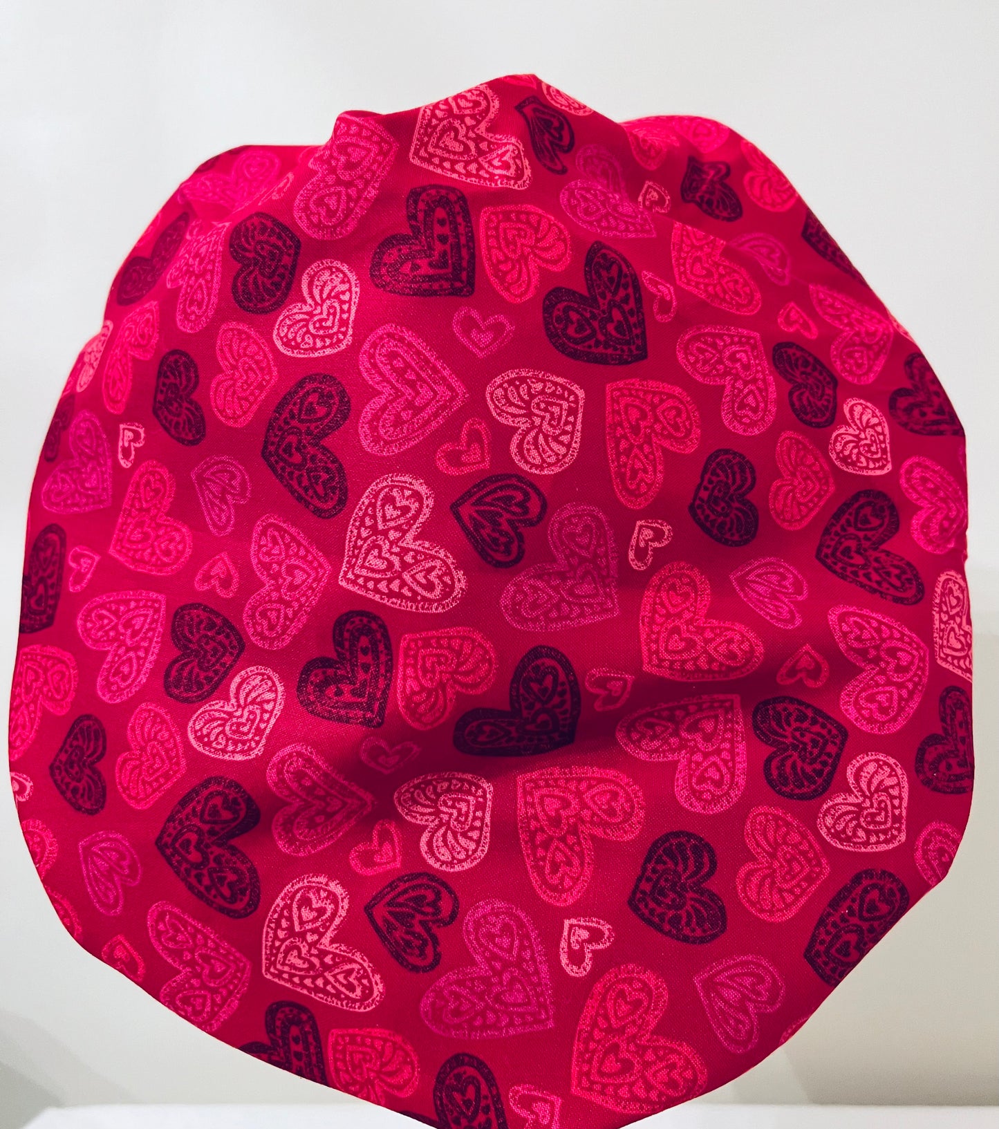 Bouffant-Valentines Day-Red Hearts