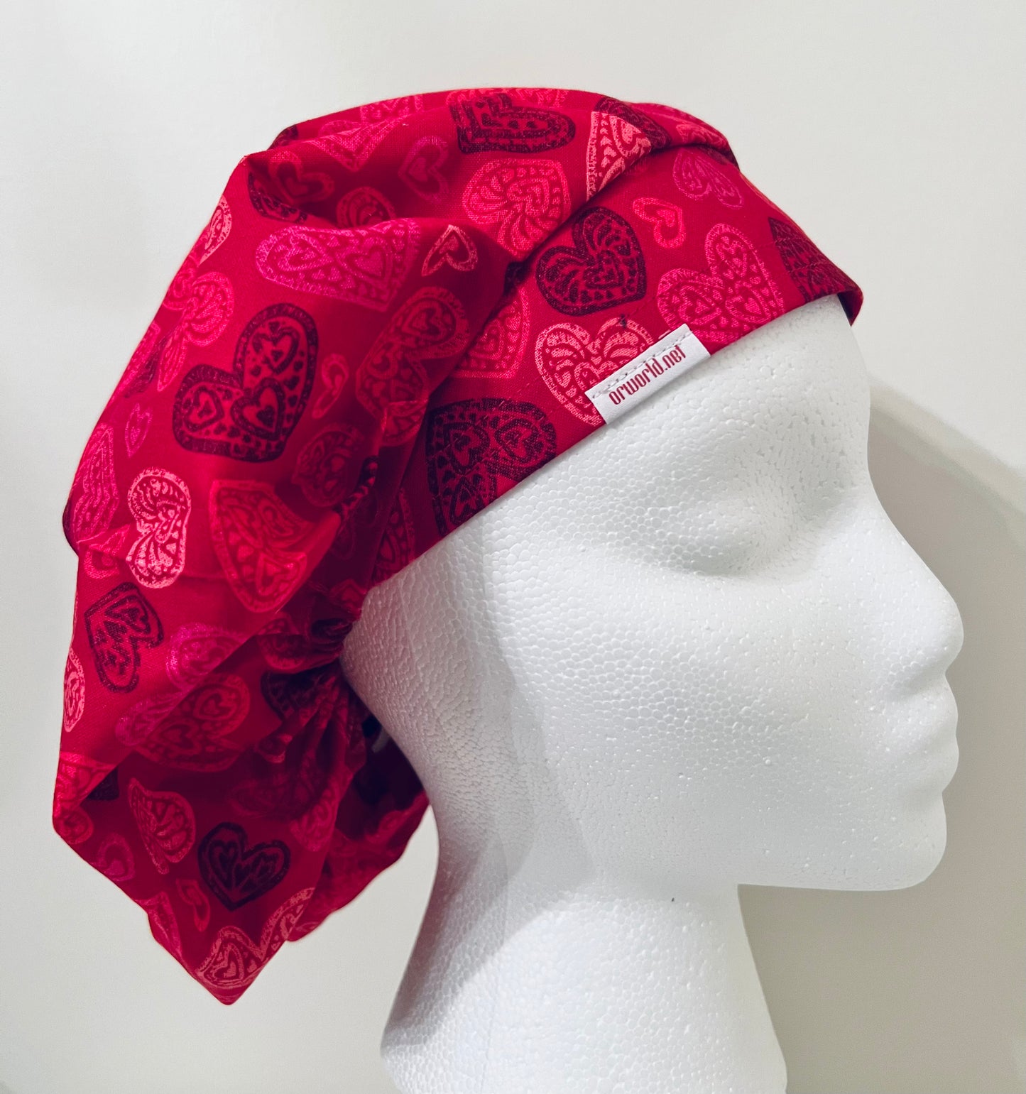 Bouffant-Valentines Day-Red Hearts