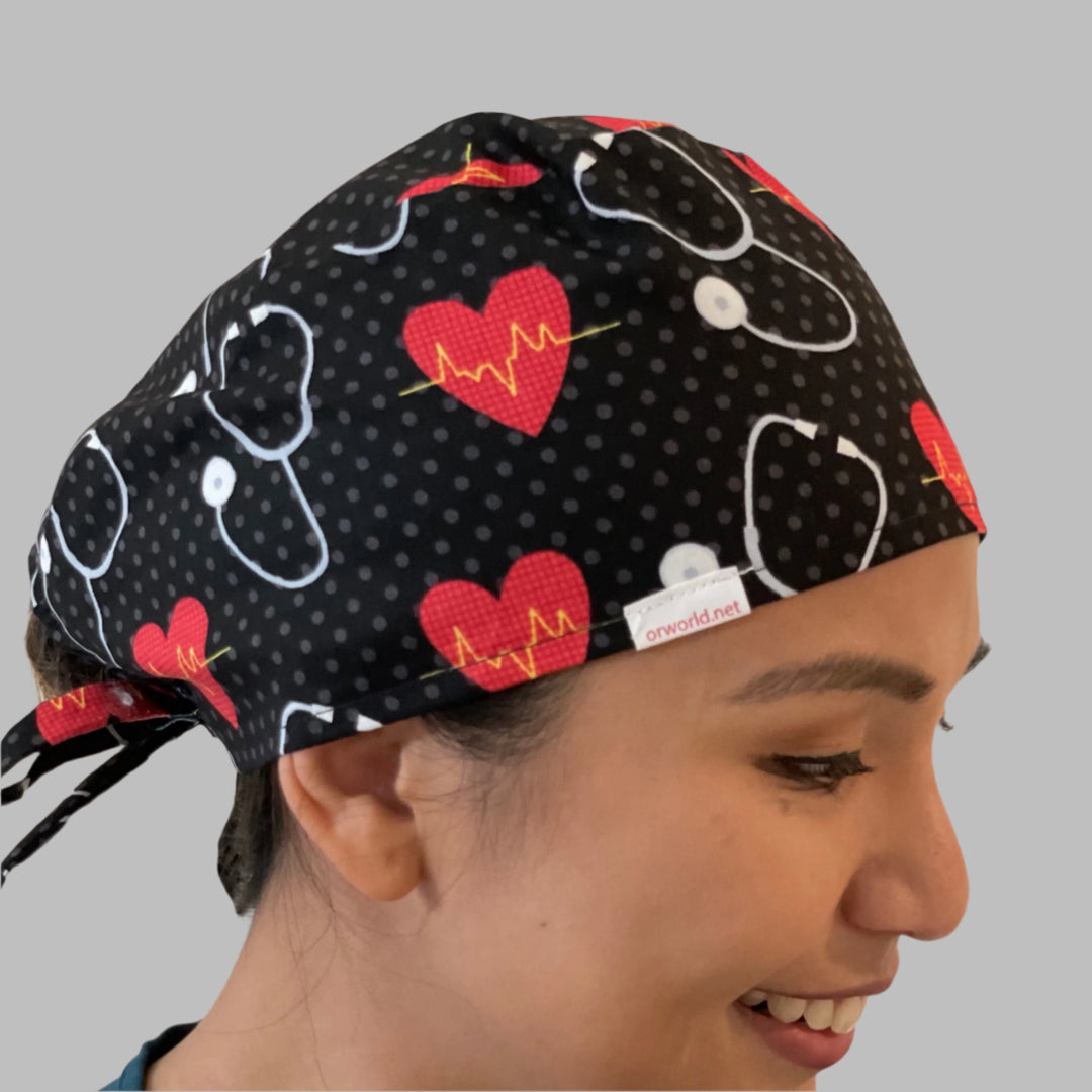 Scrub Cap-Heart Hero