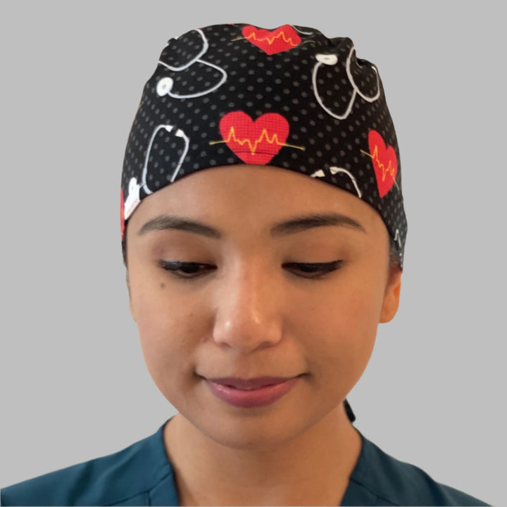 Scrub Cap-Heart Hero