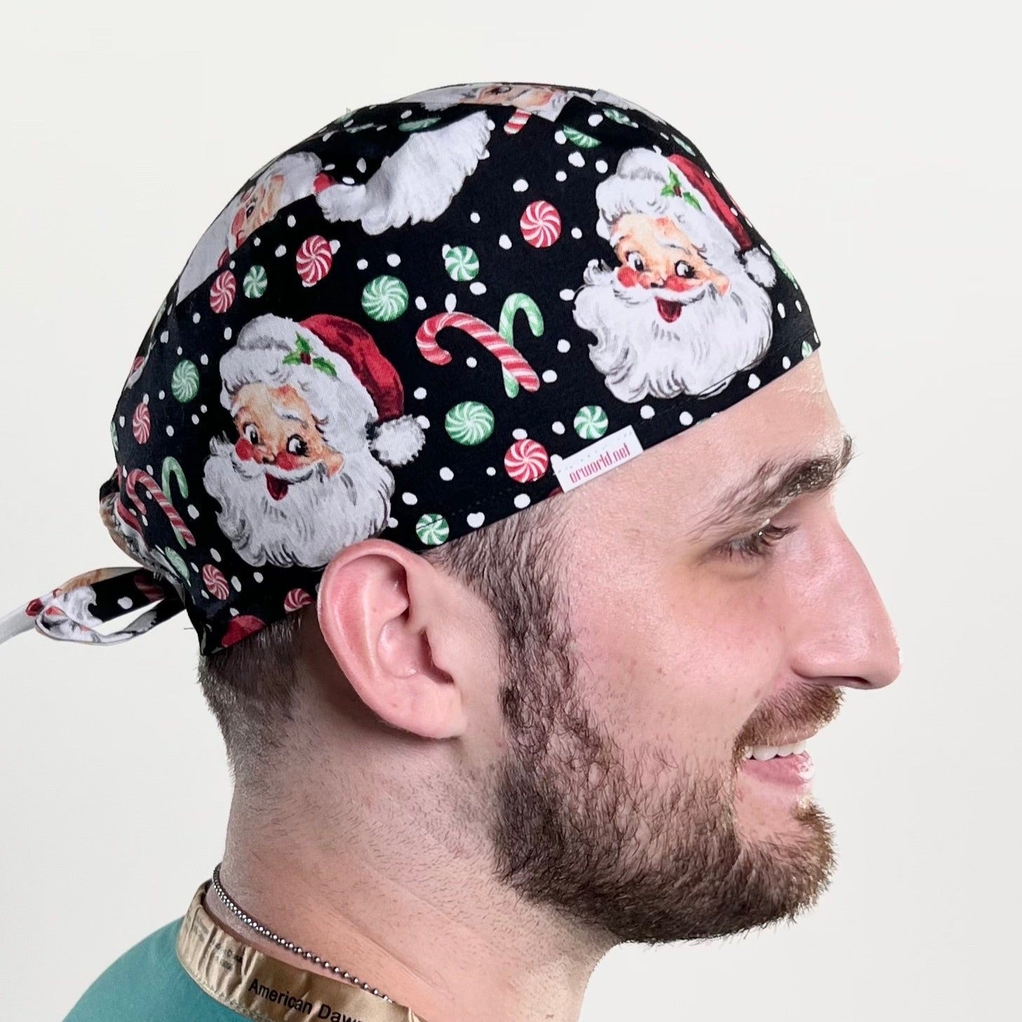 Scrub Cap-Christmas Santa