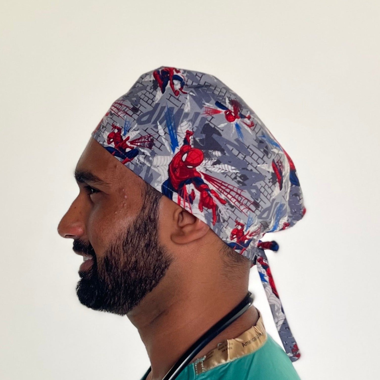 Scrub Cap-Spiderman